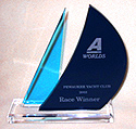 3D Acrylic Spinnaker Sailing Trophy